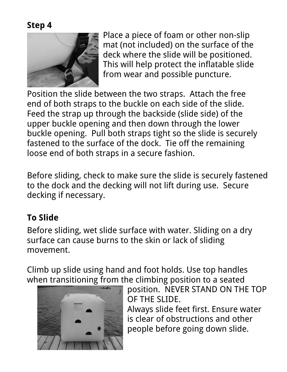 RAVE Sports Dock Slide User Manual | Page 11 / 16