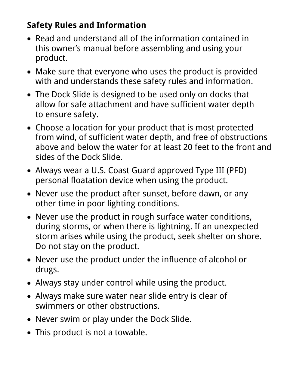 RAVE Sports Dock Slide User Manual | Page 4 / 16
