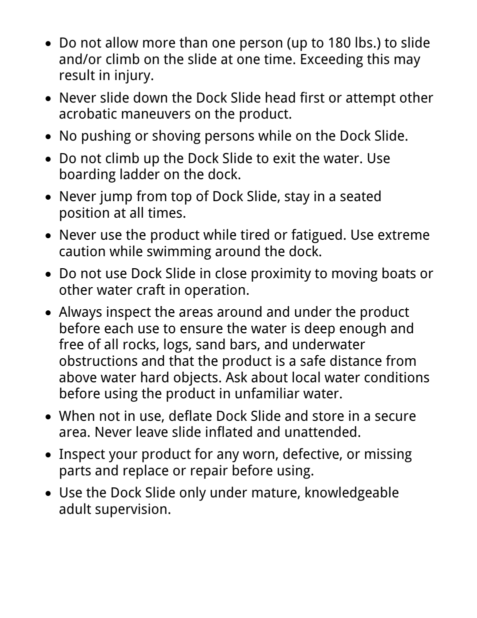 RAVE Sports Dock Slide User Manual | Page 5 / 16