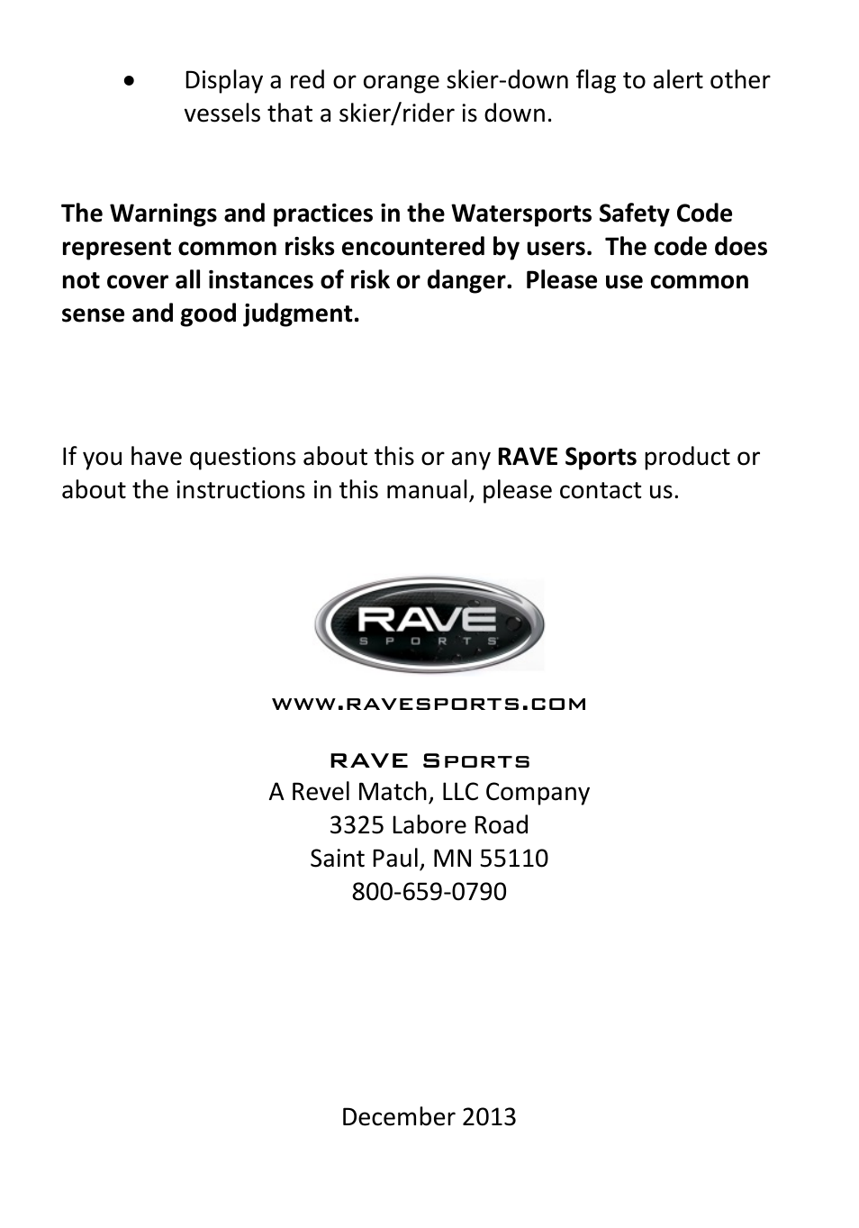 RAVE Sports 2 Rider Tow Rope User Manual | Page 6 / 20