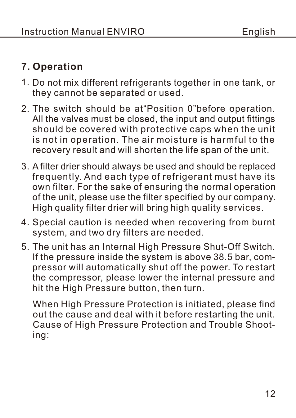 页 15 | REFCO ENVIRO User Manual | Page 15 / 26