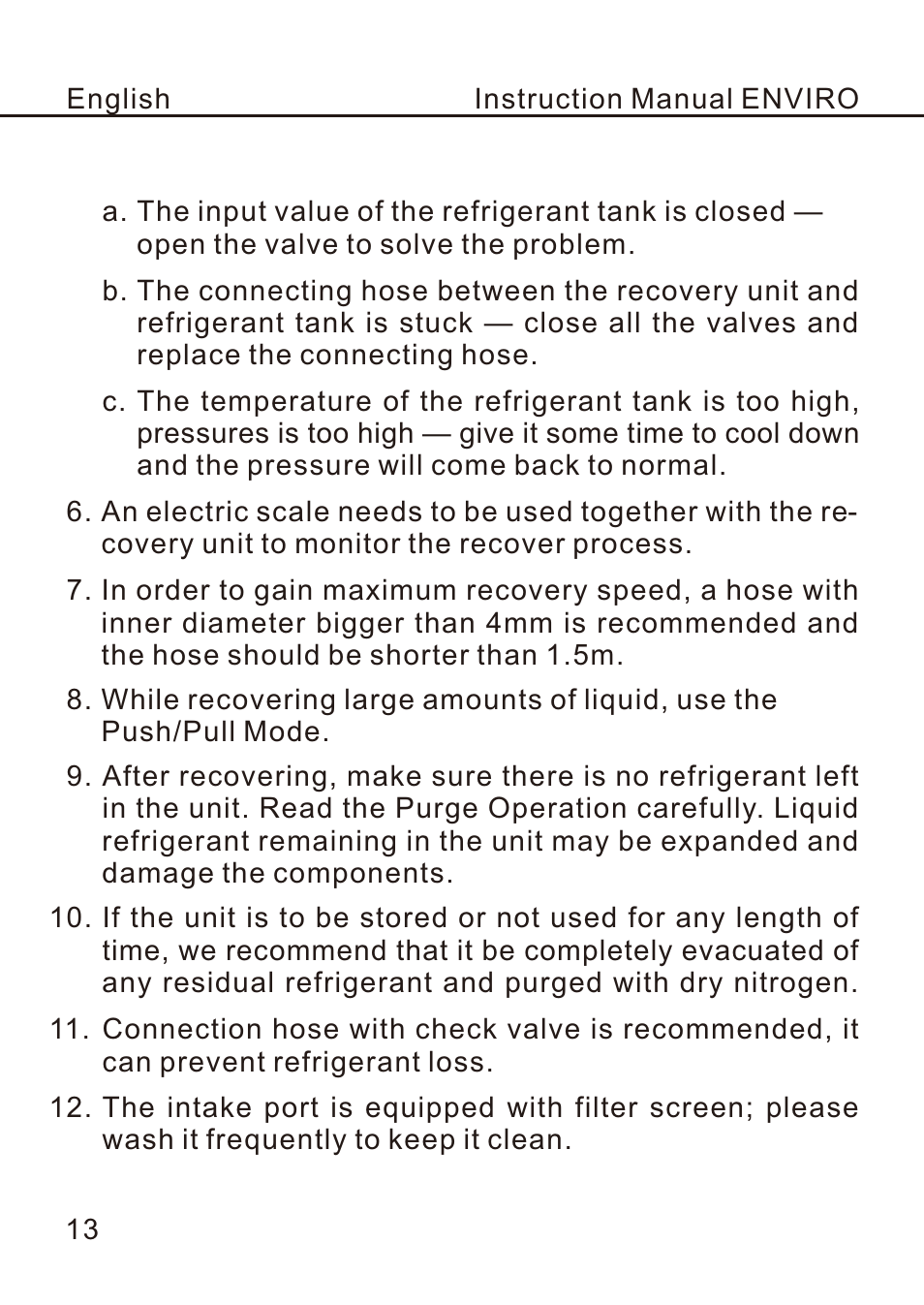 页 16 | REFCO ENVIRO User Manual | Page 16 / 26