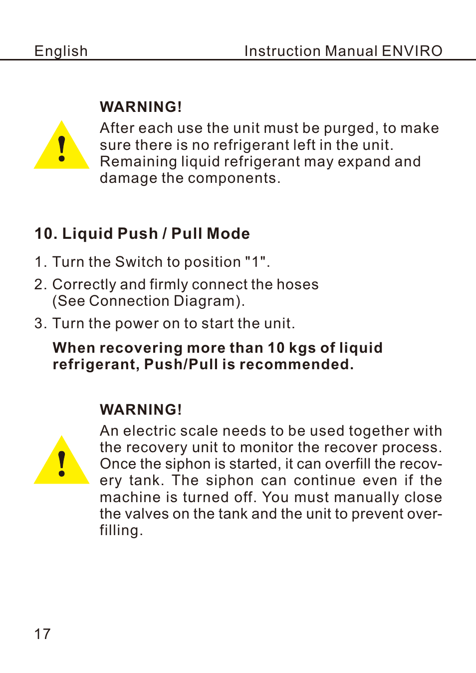 页 20 | REFCO ENVIRO User Manual | Page 20 / 26