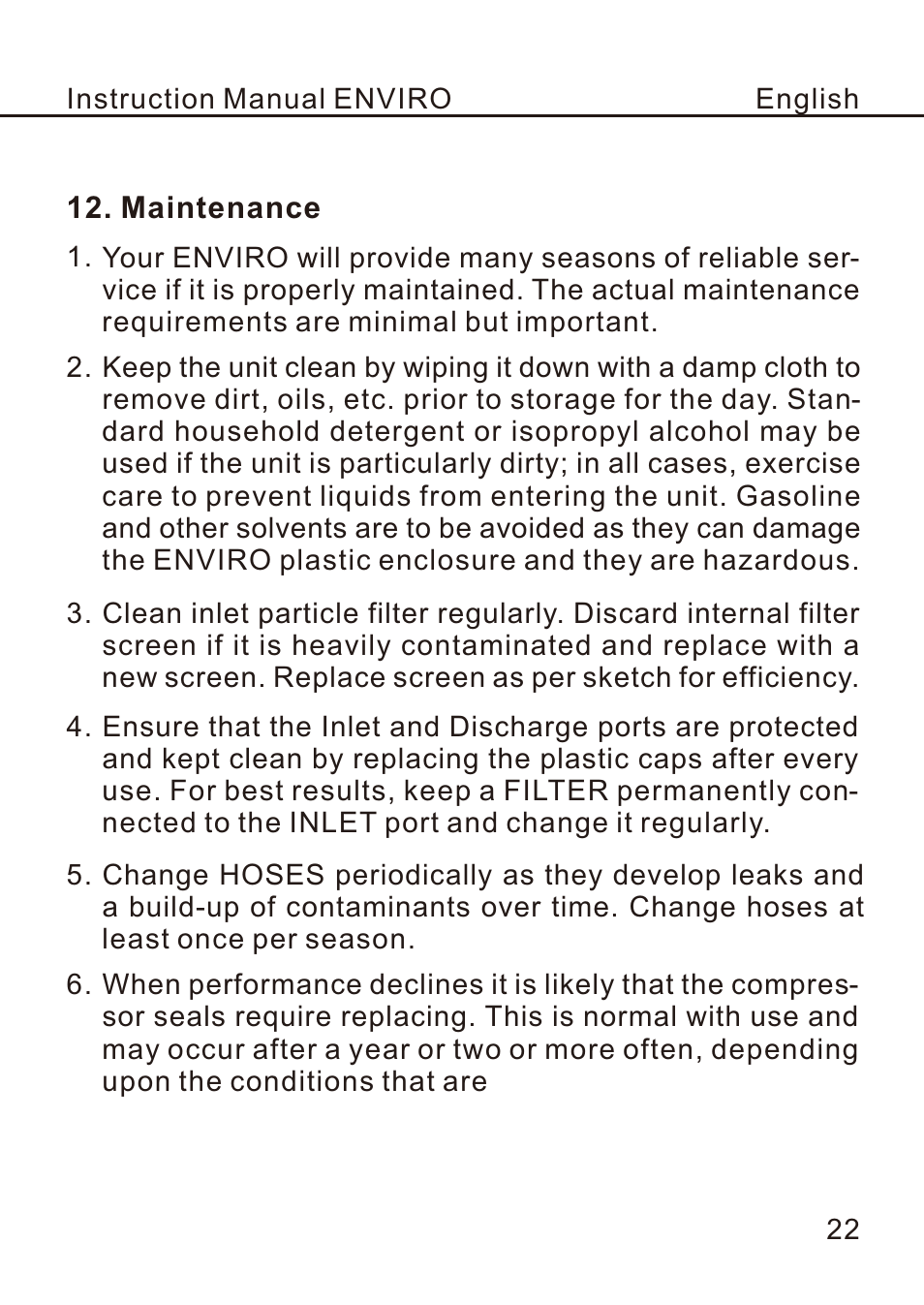 页 25 | REFCO ENVIRO User Manual | Page 25 / 26