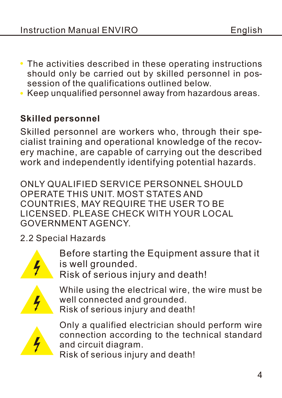 REFCO ENVIRO User Manual | Page 7 / 26