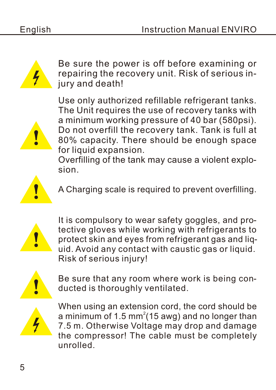 REFCO ENVIRO User Manual | Page 8 / 26