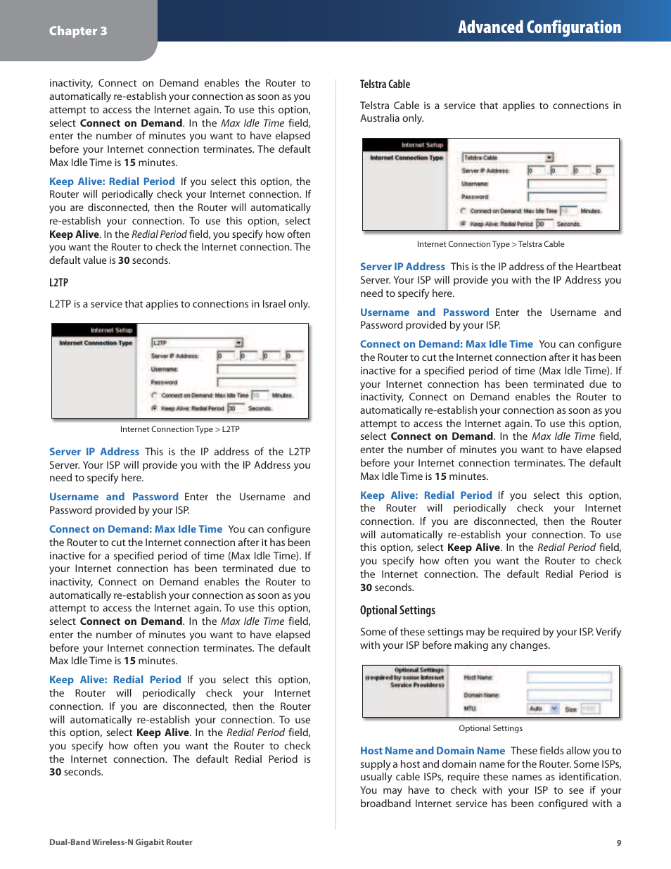 Advanced configuration | Cisco WRT320N User Manual | Page 10 / 53