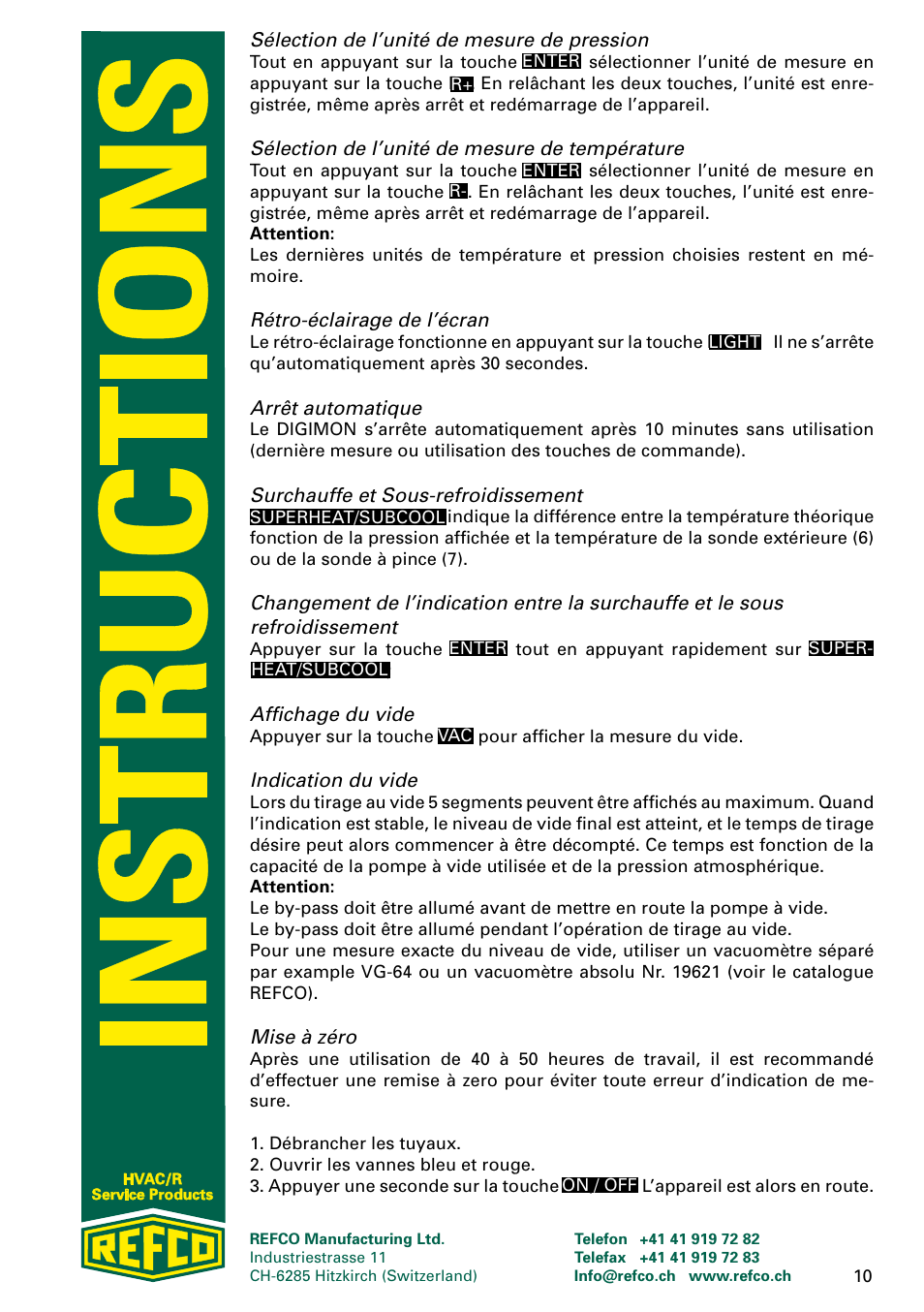 REFCO DIGIMON User Manual | Page 10 / 24