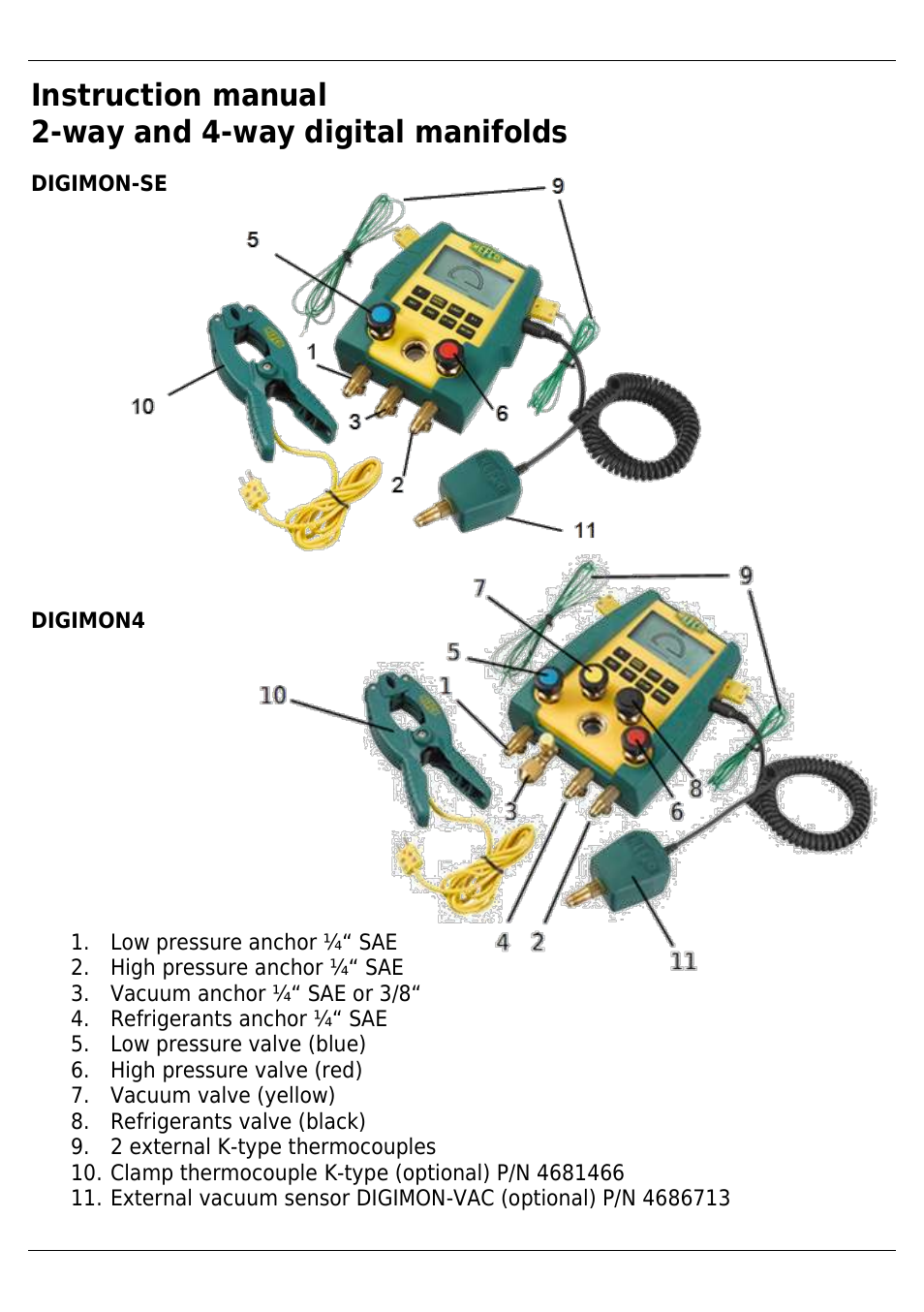 REFCO DIGIMON4 User Manual | Page 3 / 61