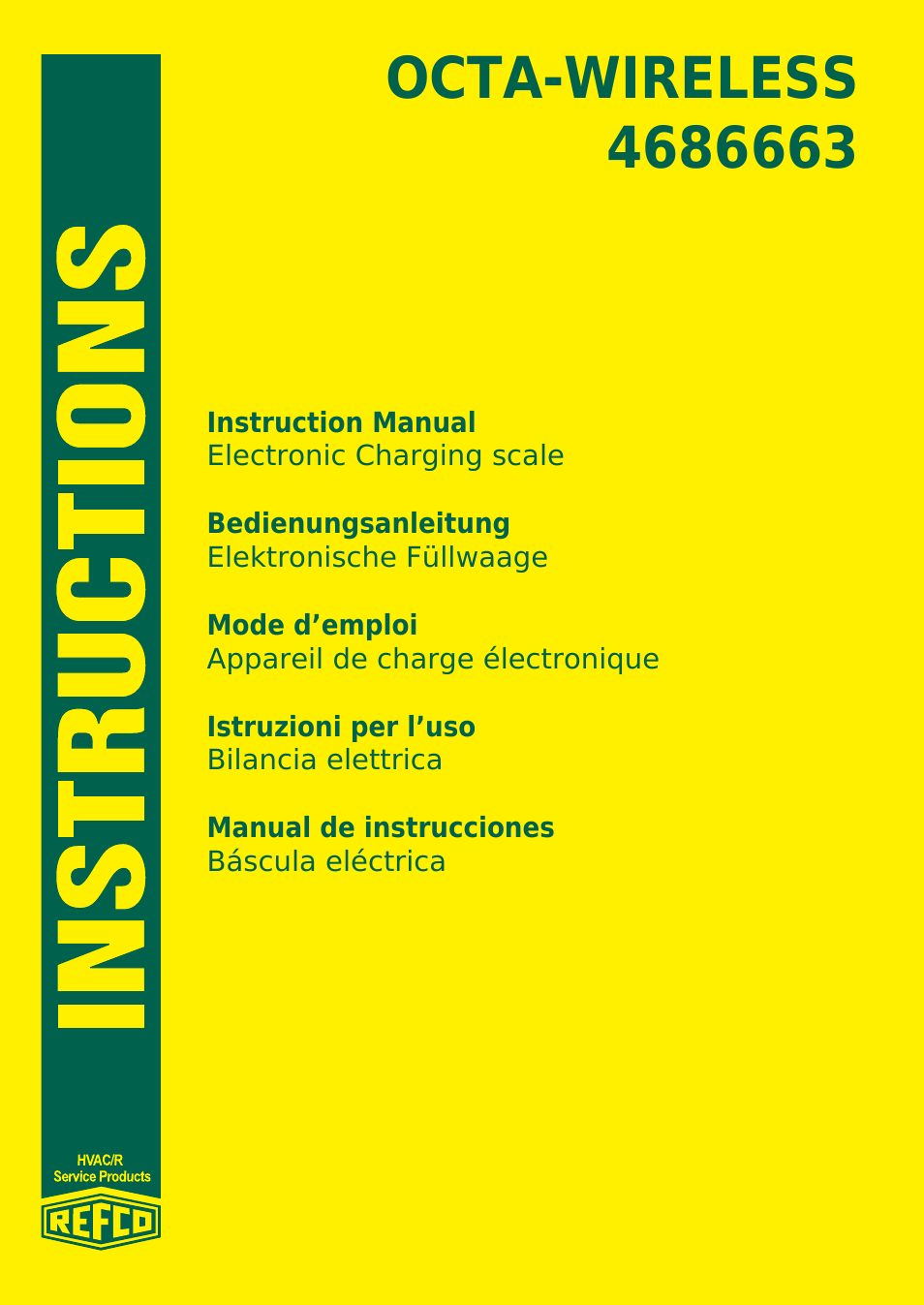 REFCO OCTA-WIRELESS User Manual | 80 pages