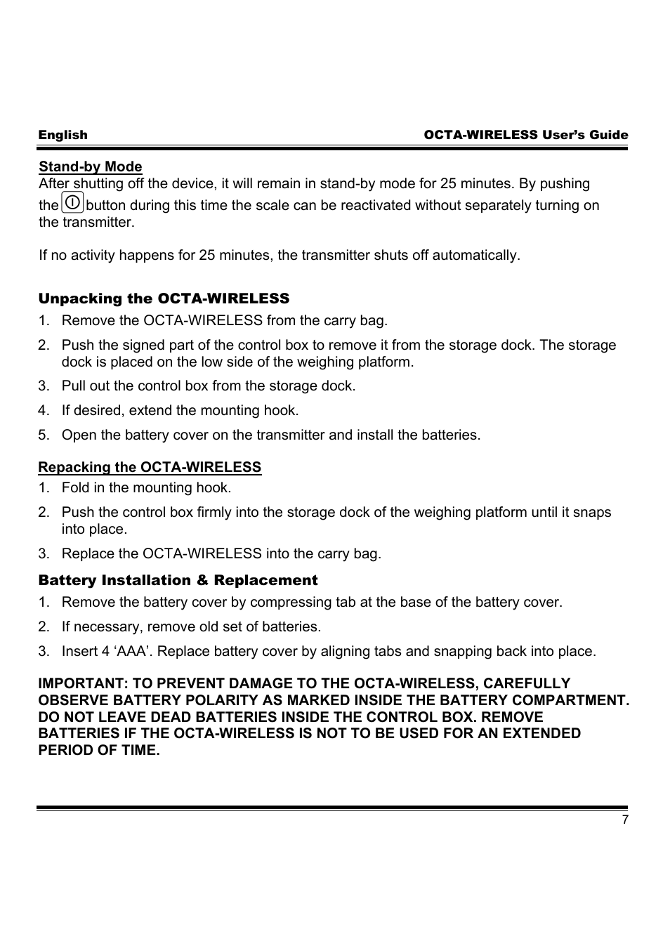 REFCO OCTA-WIRELESS User Manual | Page 9 / 80