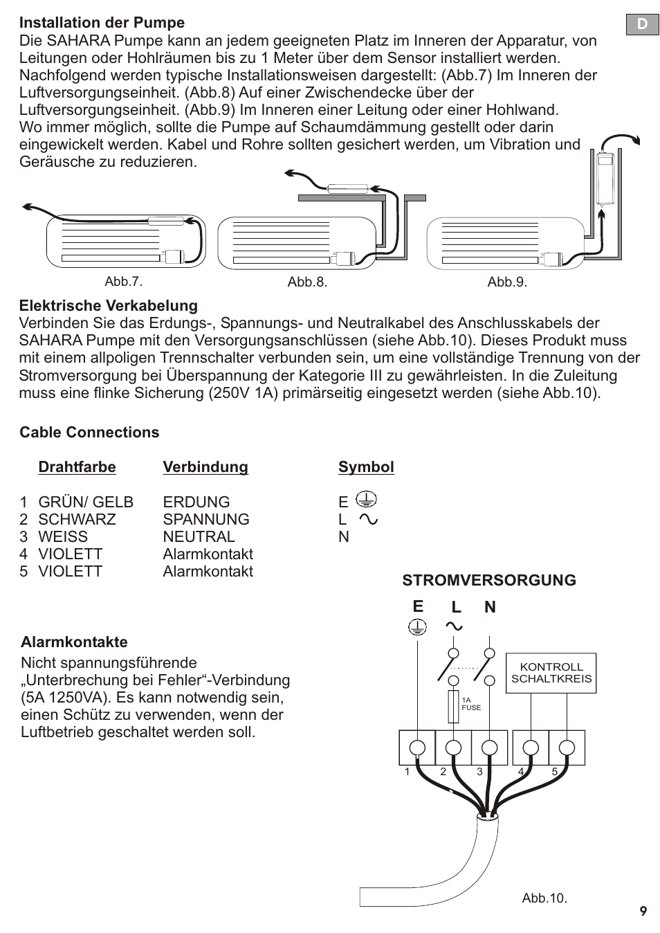 Seite10 | REFCO SAHARA User Manual | Page 10 / 44