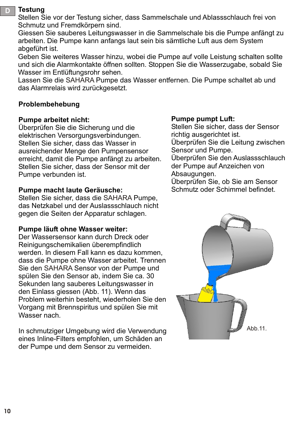 Seite11 | REFCO SAHARA User Manual | Page 11 / 44