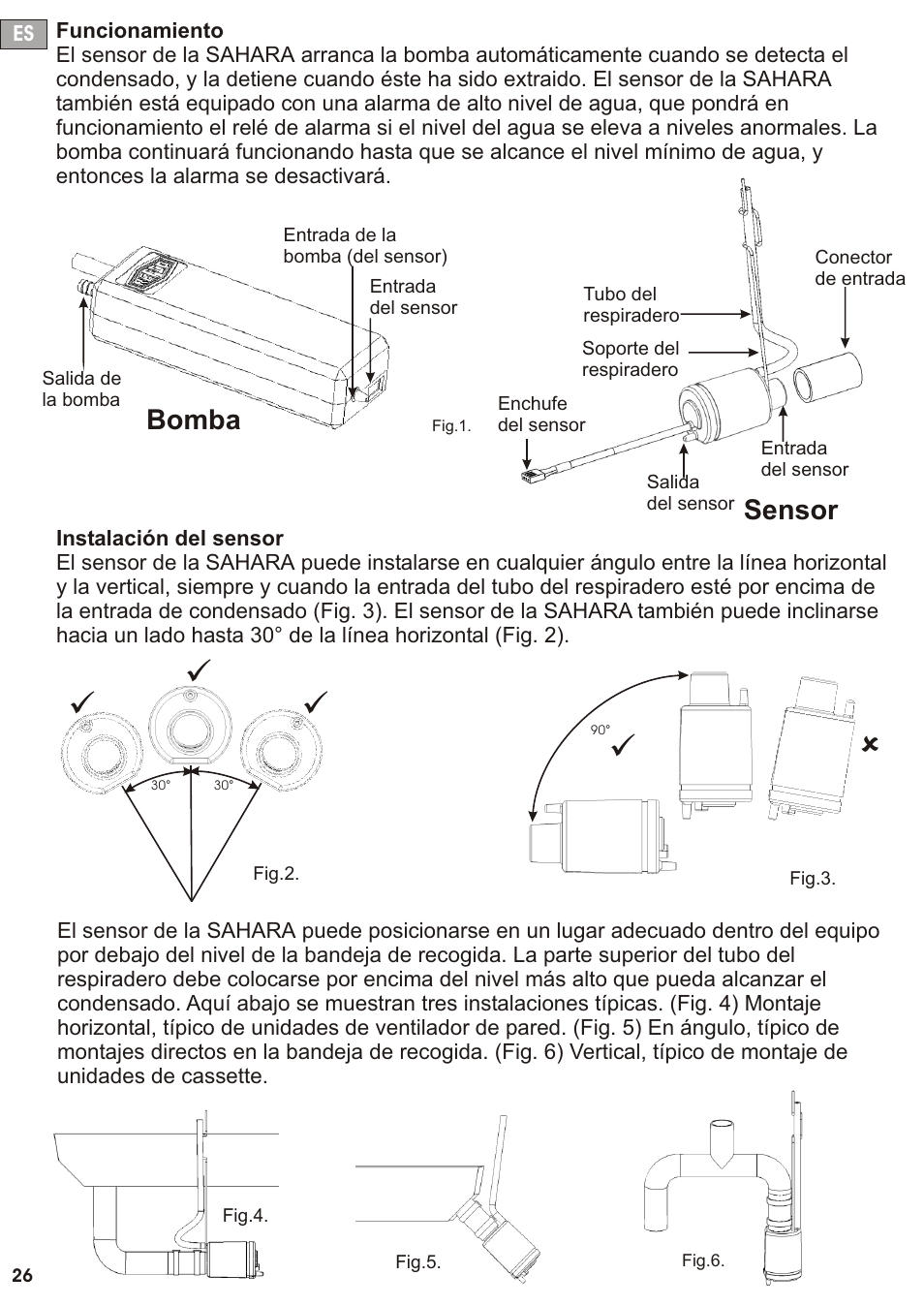 Seite27, Bomba sensor | REFCO SAHARA User Manual | Page 27 / 44