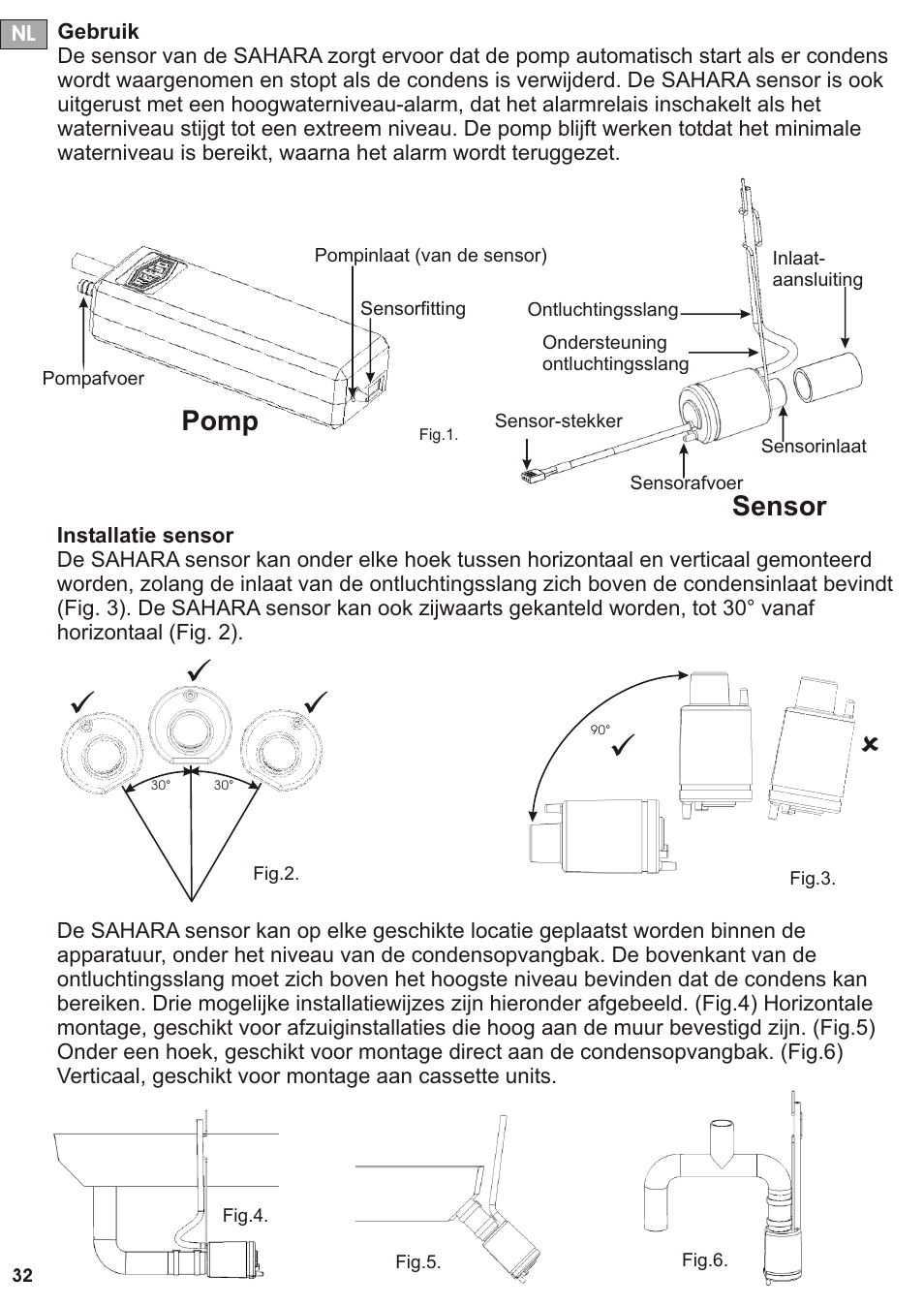 Seite33, Pomp sensor | REFCO SAHARA User Manual | Page 33 / 44