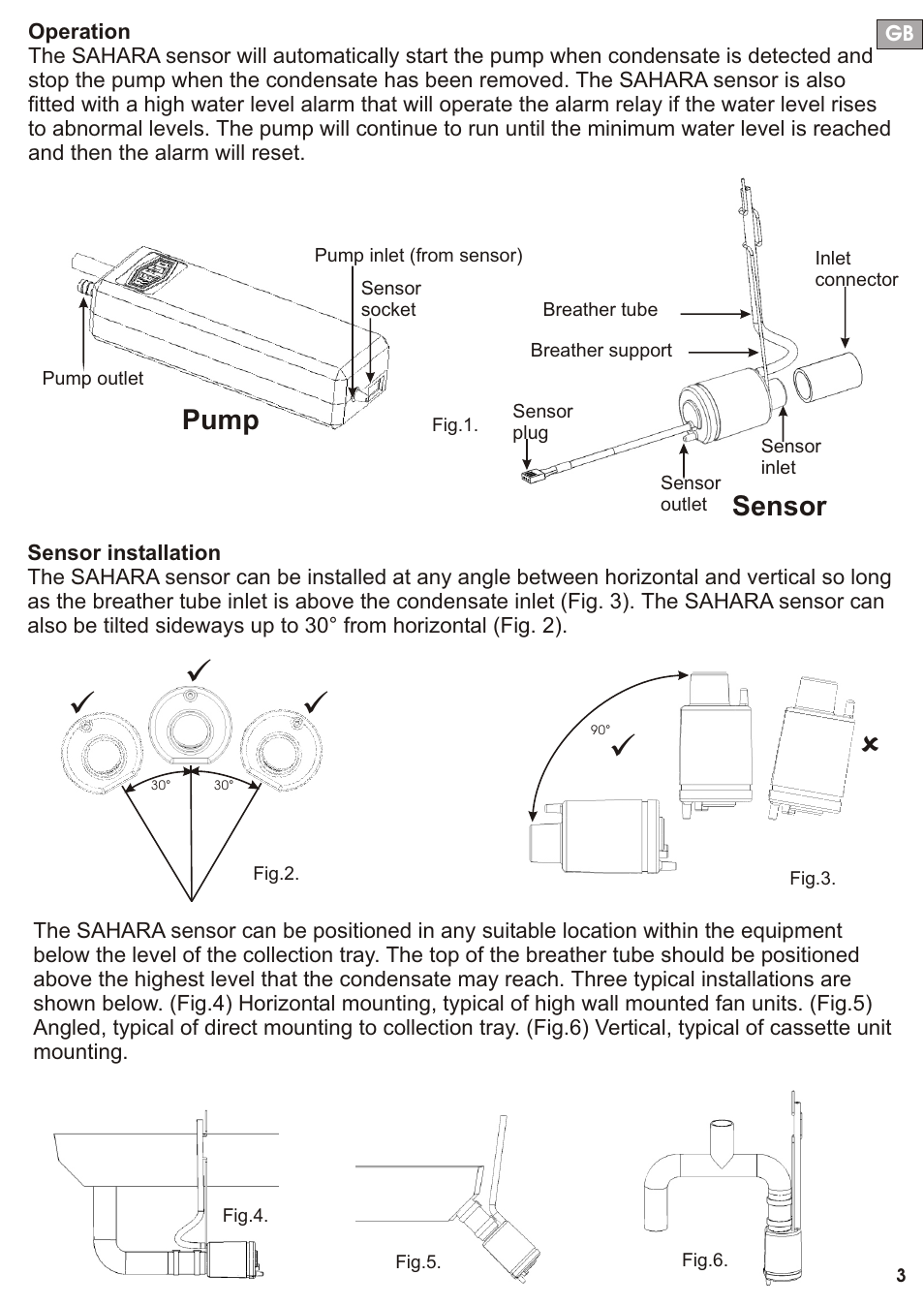 Seite4, Pump sensor | REFCO SAHARA User Manual | Page 4 / 44