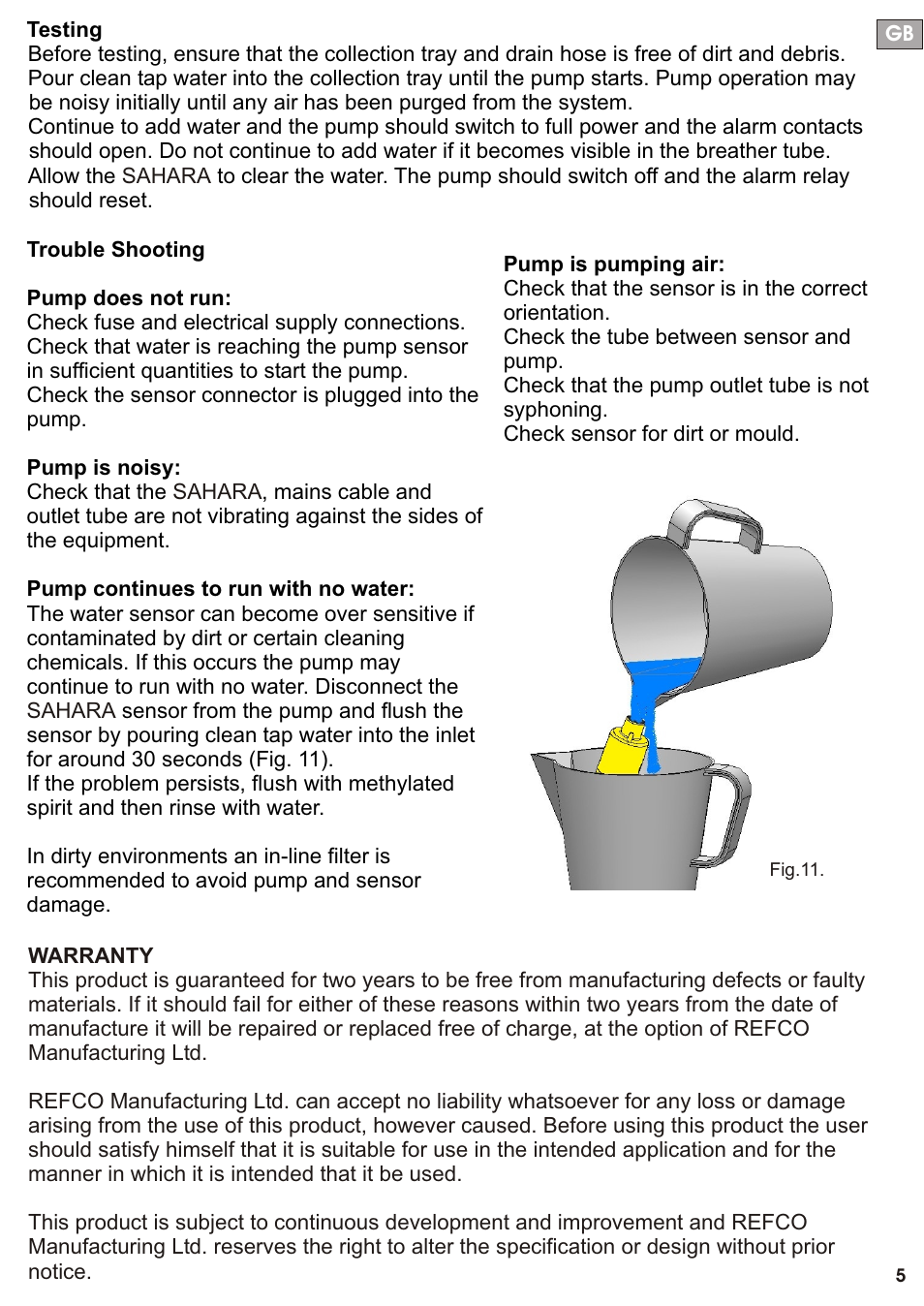 Seite6 | REFCO SAHARA User Manual | Page 6 / 44