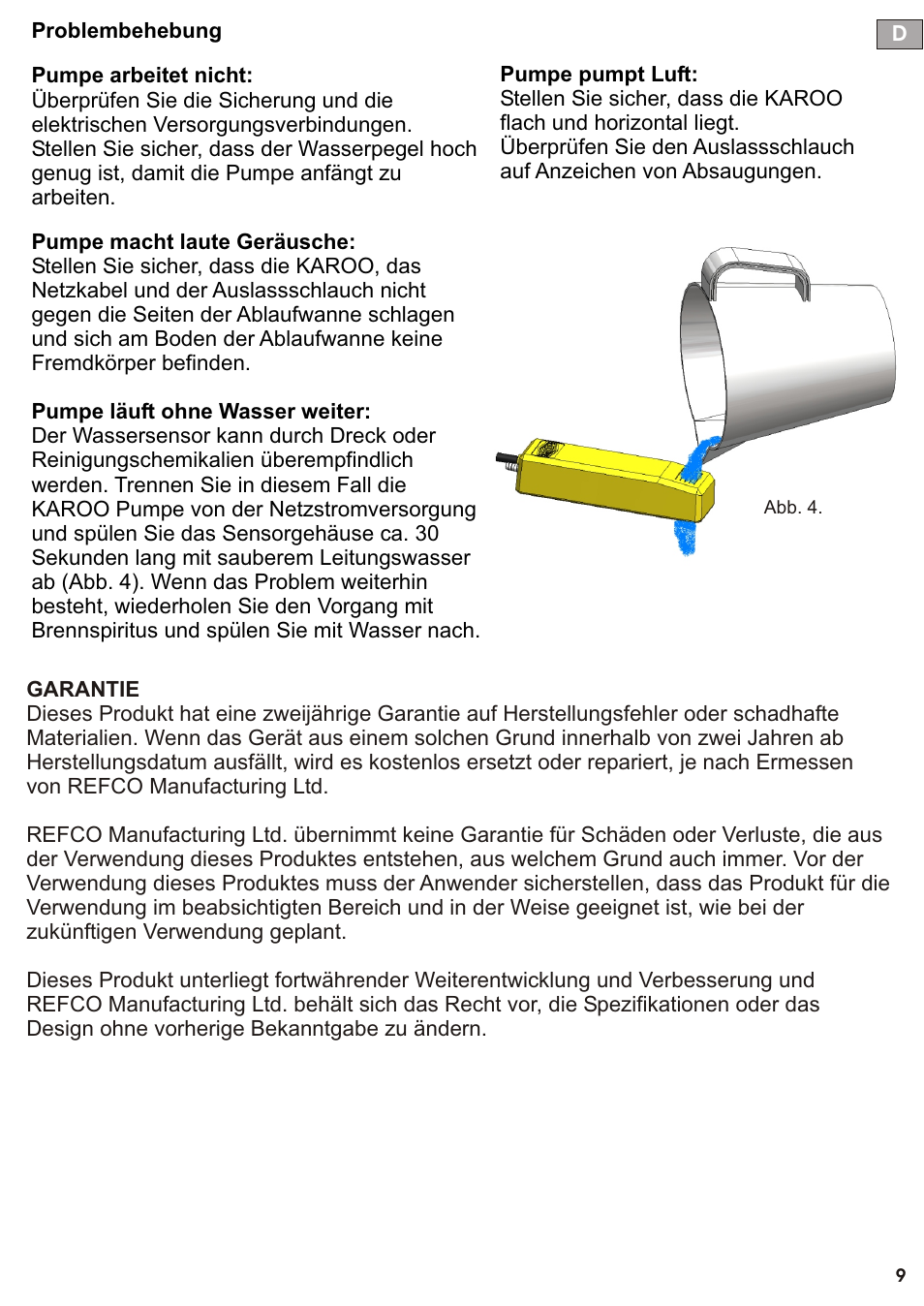 Seite10 | REFCO KAROO User Manual | Page 10 / 34