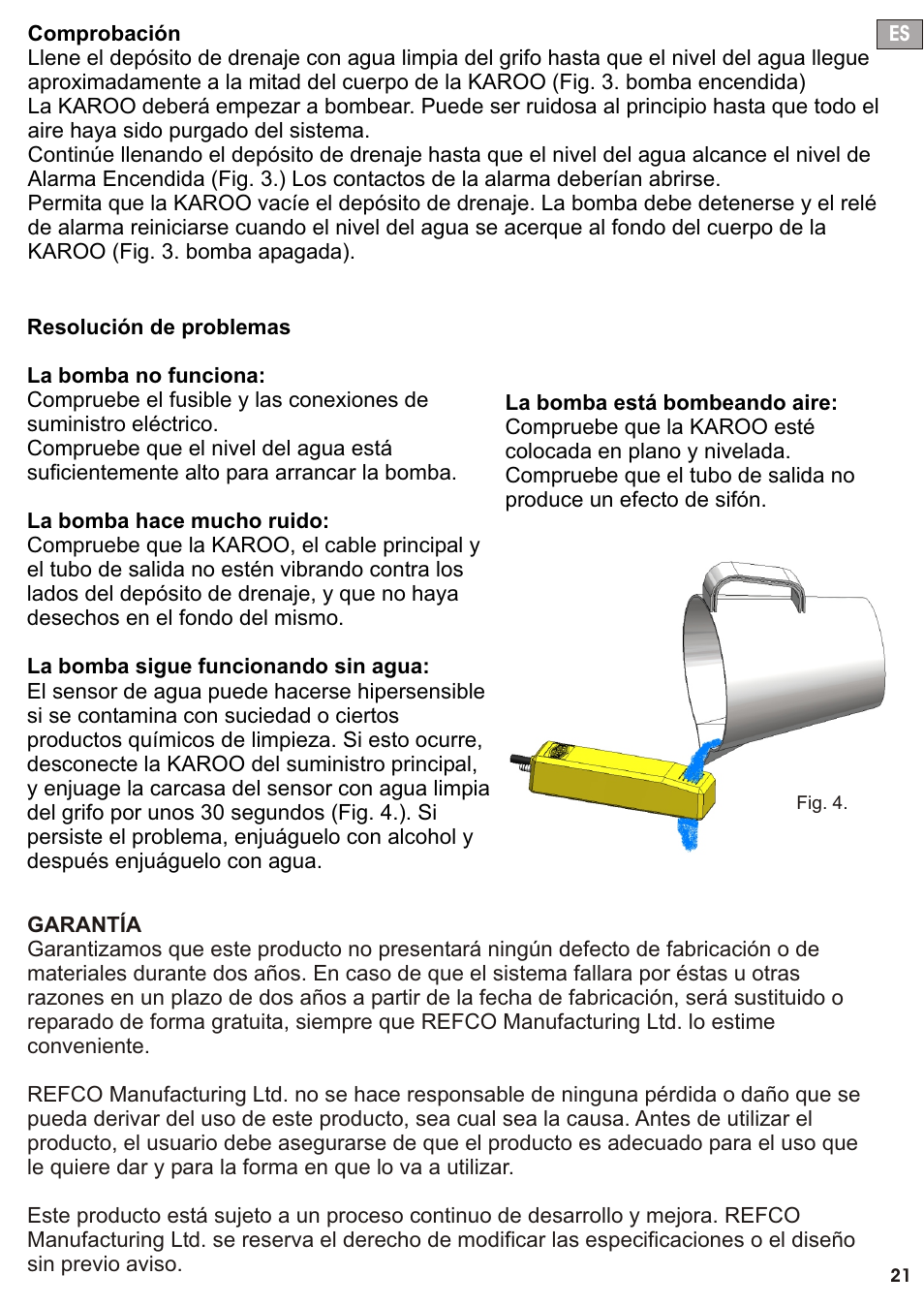 Seite22 | REFCO KAROO User Manual | Page 22 / 34