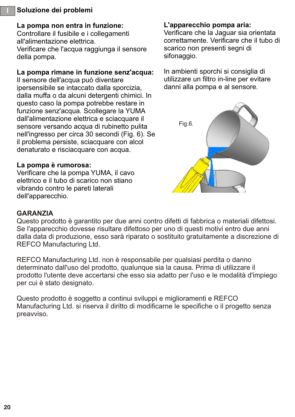 Seite21 | REFCO YUMA User Manual | Page 21 / 38