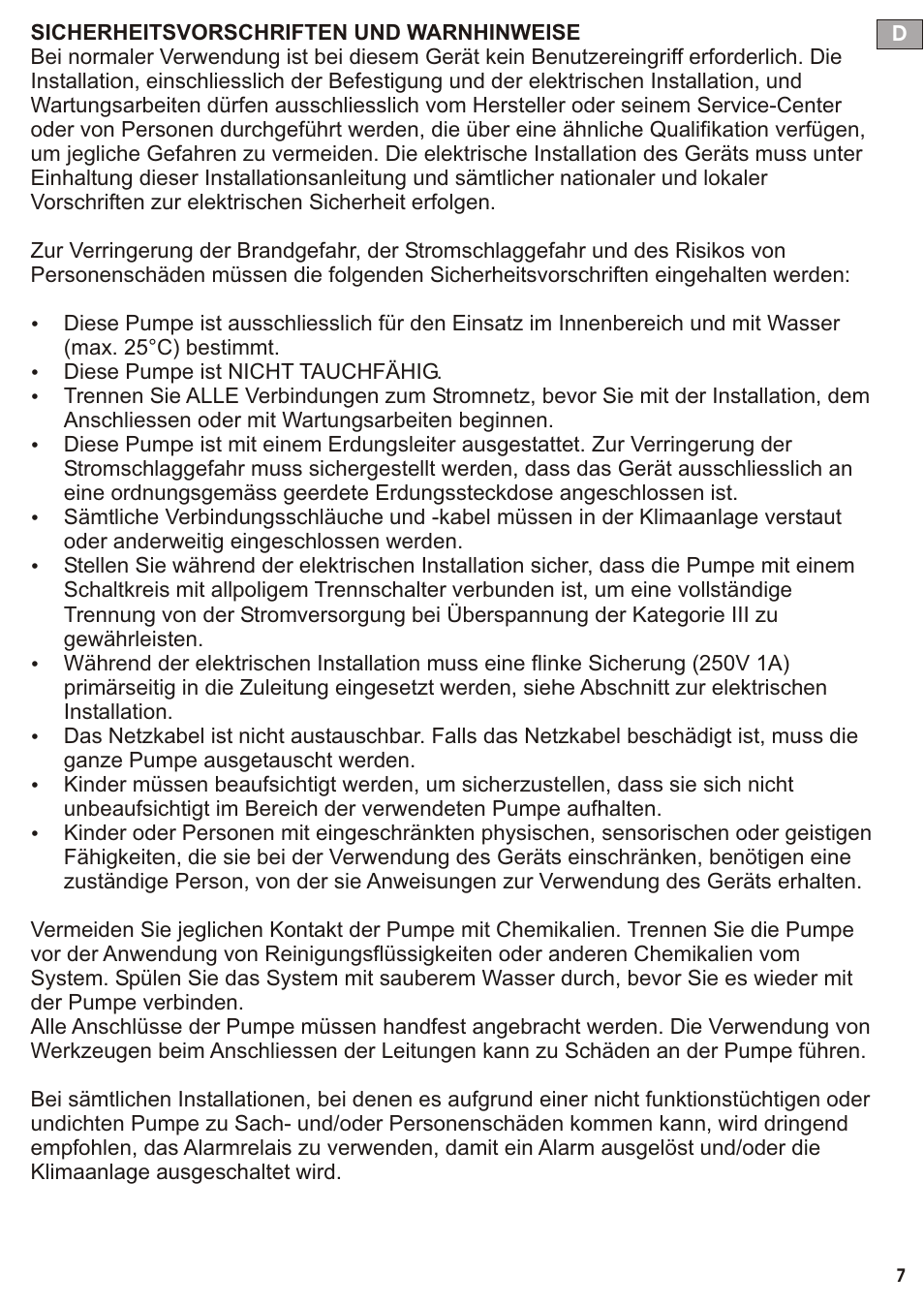 Seite8 | REFCO YUMA User Manual | Page 8 / 38