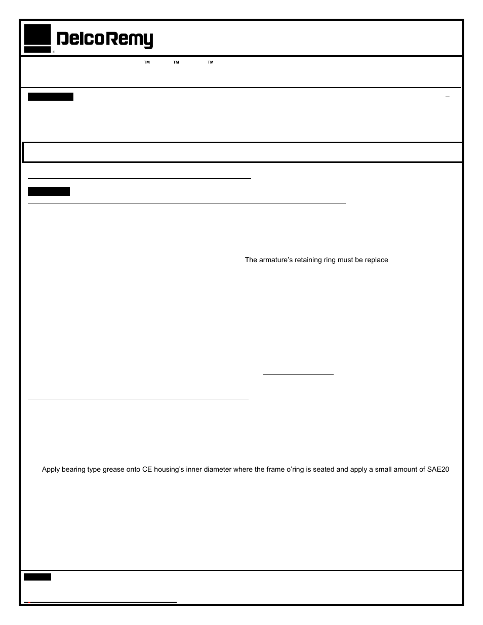Remy 42MT Armature User Manual | 4 pages