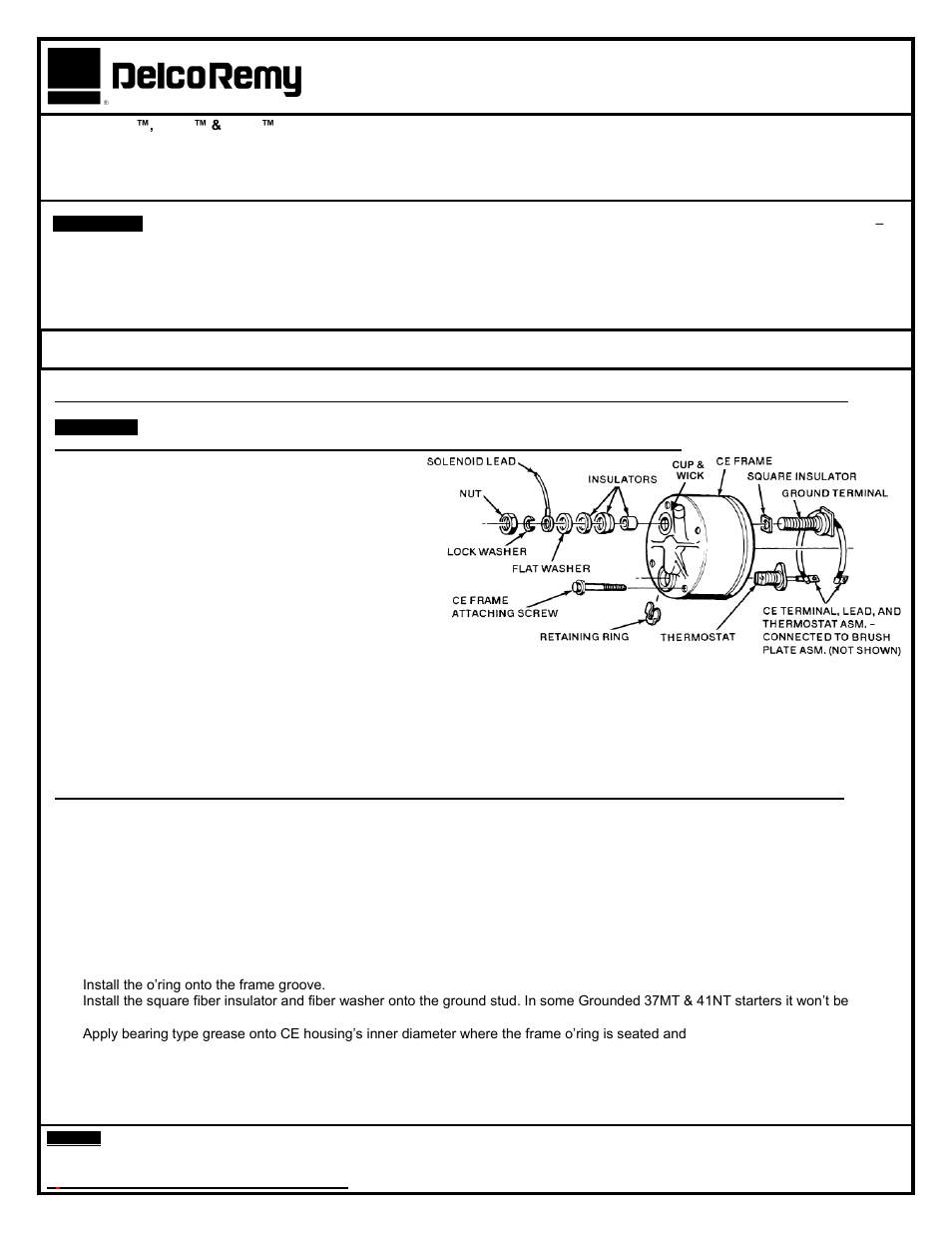 Remy 42MT CE Housing User Manual | 4 pages