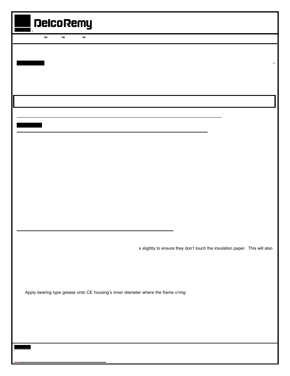 Remy 42MT Field Coil User Manual | 4 pages
