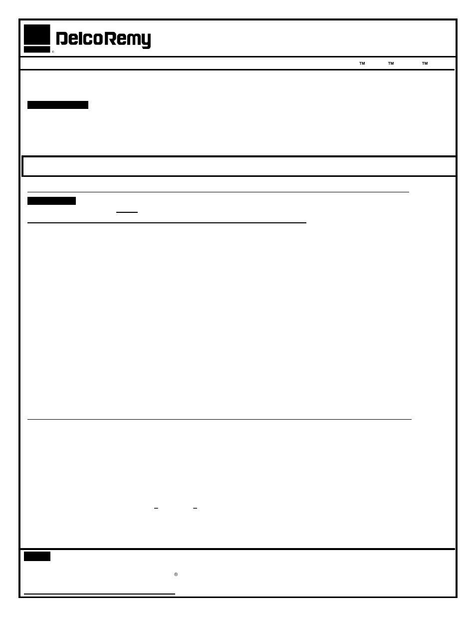 Nota | Remy 42MT Field Coil User Manual | Page 3 / 4