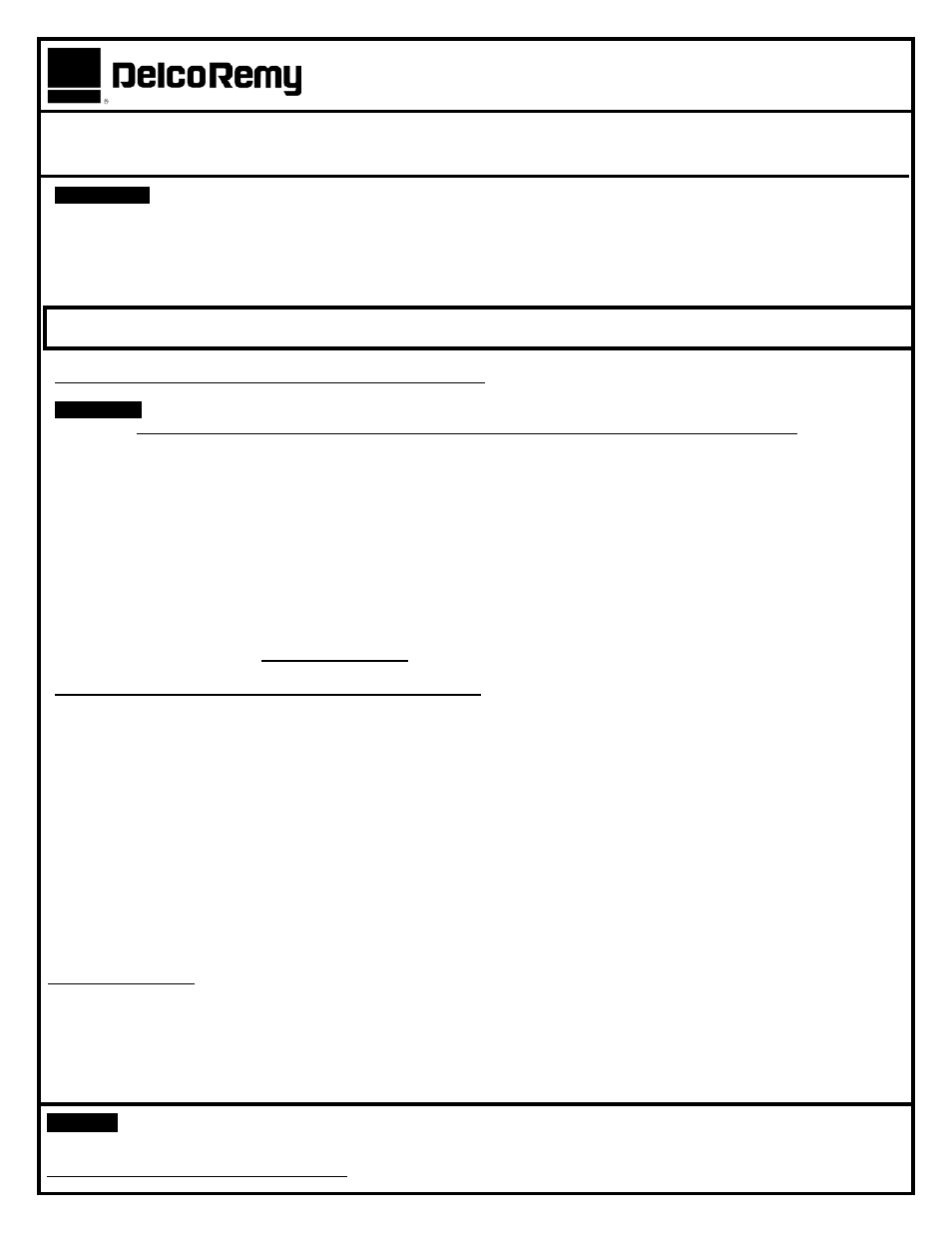 Remy 50MT Armature User Manual | 2 pages