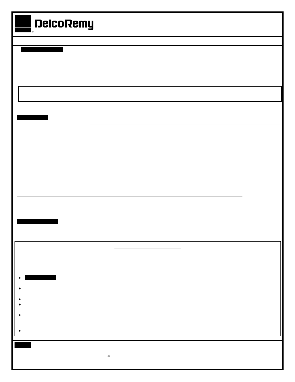 Nota | Remy 50MT Conventional Solenoid and Plunger User Manual | Page 3 / 4