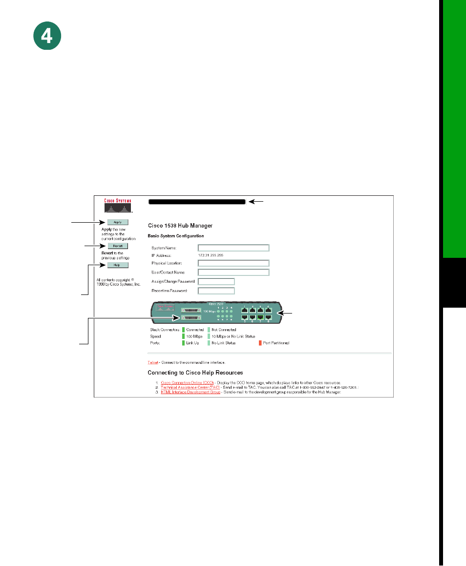 Display the cisco 1538 hub manager | Cisco 1538 User Manual | Page 7 / 8