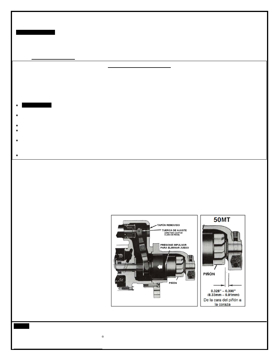 Nota | Remy 50MT Drive User Manual | Page 4 / 4