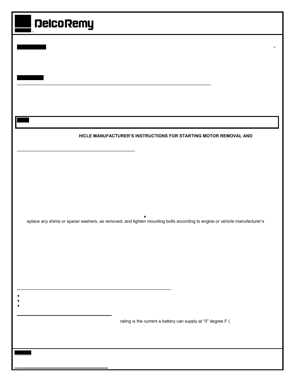 Remy 29MT GEAR REDUCTION HEAVY DUTY STARTING MOTORS User Manual | 2 pages