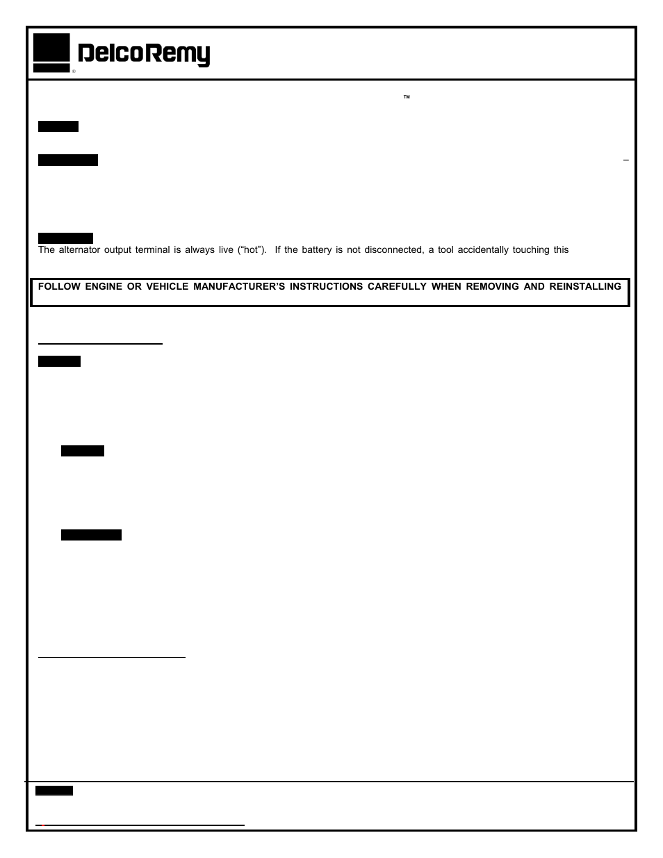 Remy 24SI™ ALTERNATORSSLIP RING END ROTOR BEARING User Manual | 2 pages