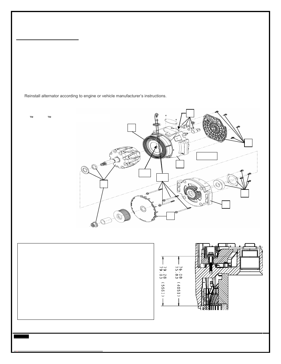 Remy 55SI™ HD ALTERNATOR REPLACEMENT User Manual | Page 2 / 5
