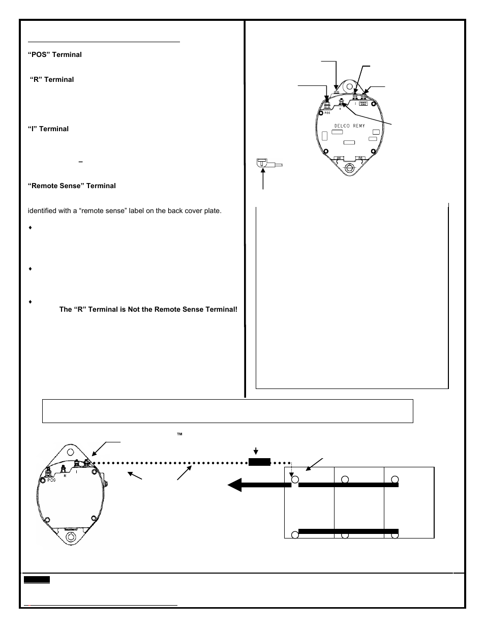 Hp remote sense, Sensesense | Remy 36SI ALTERNATOR User Manual | Page 2 / 4
