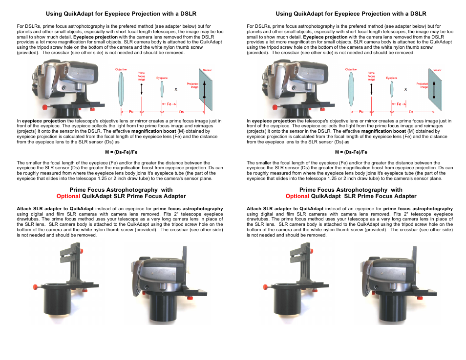 Rigel Systems QuikAdapt User Manual | Page 2 / 2