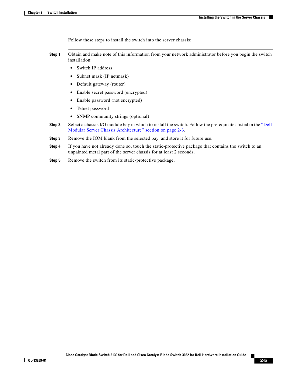 Cisco 3130 User Manual | Page 25 / 72