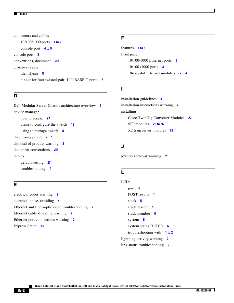 Cisco 3130 User Manual | Page 70 / 72