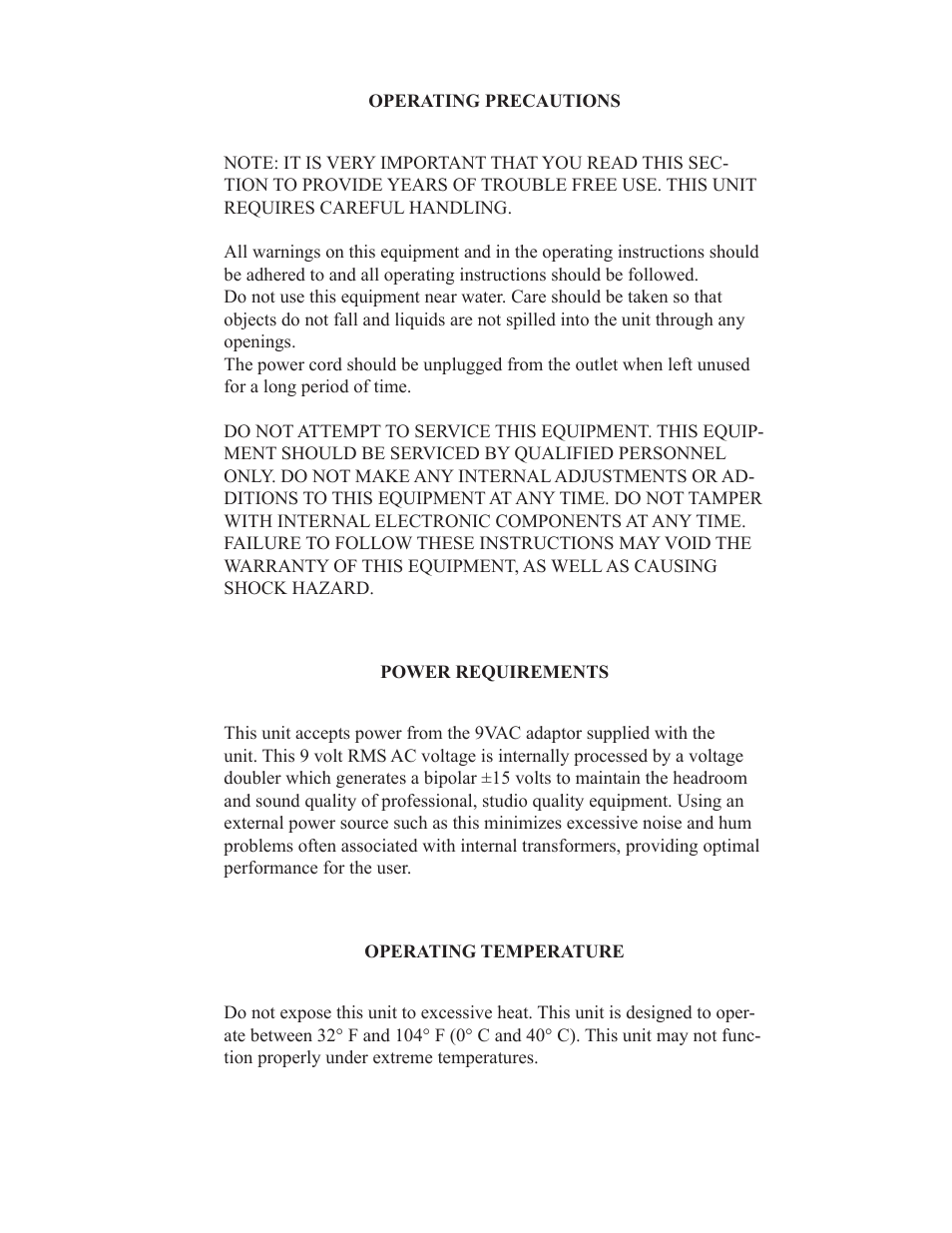 Rocktron Widowmaker User Manual | Page 3 / 12