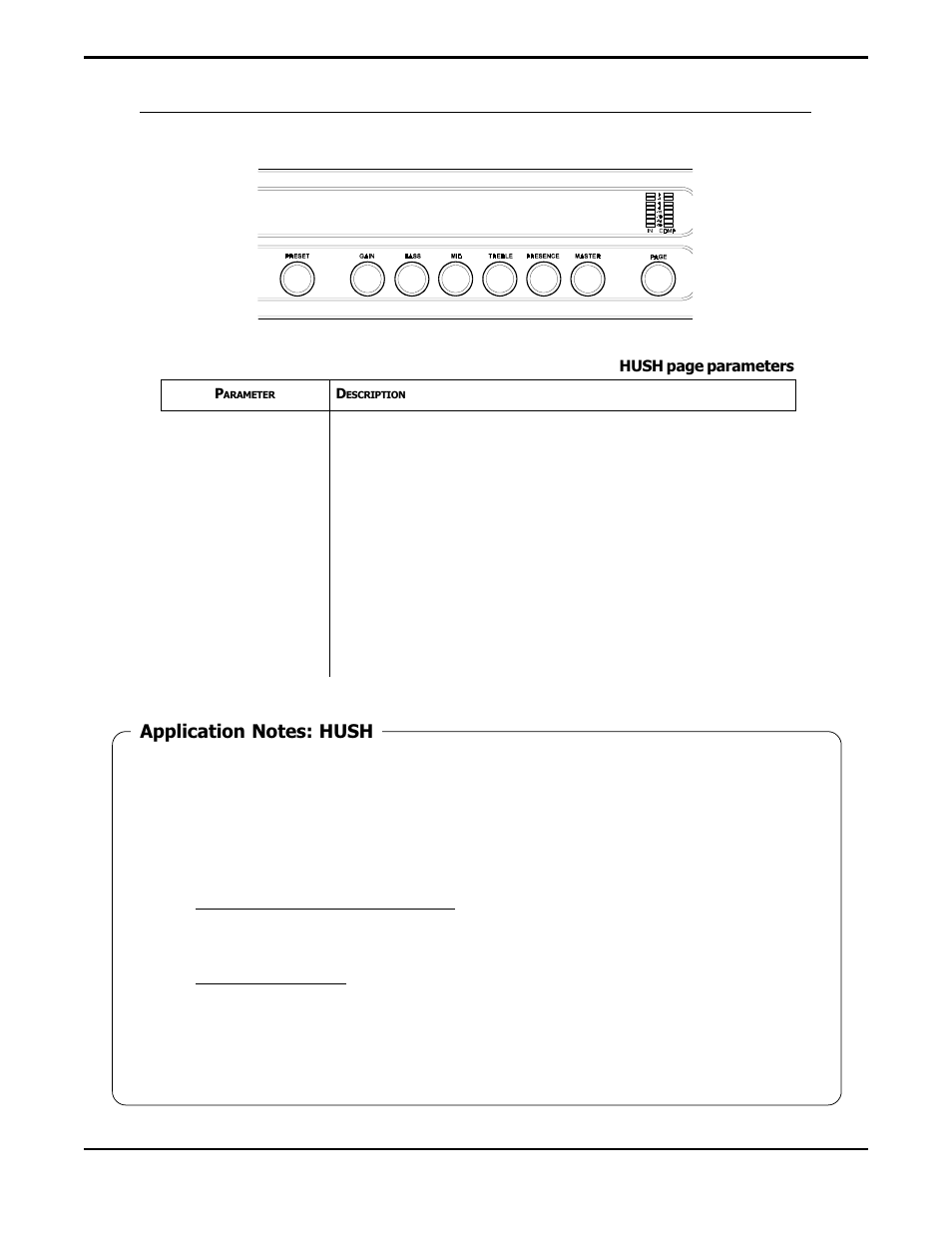 Hush page | Rocktron Prophesy II User Manual | Page 25 / 96