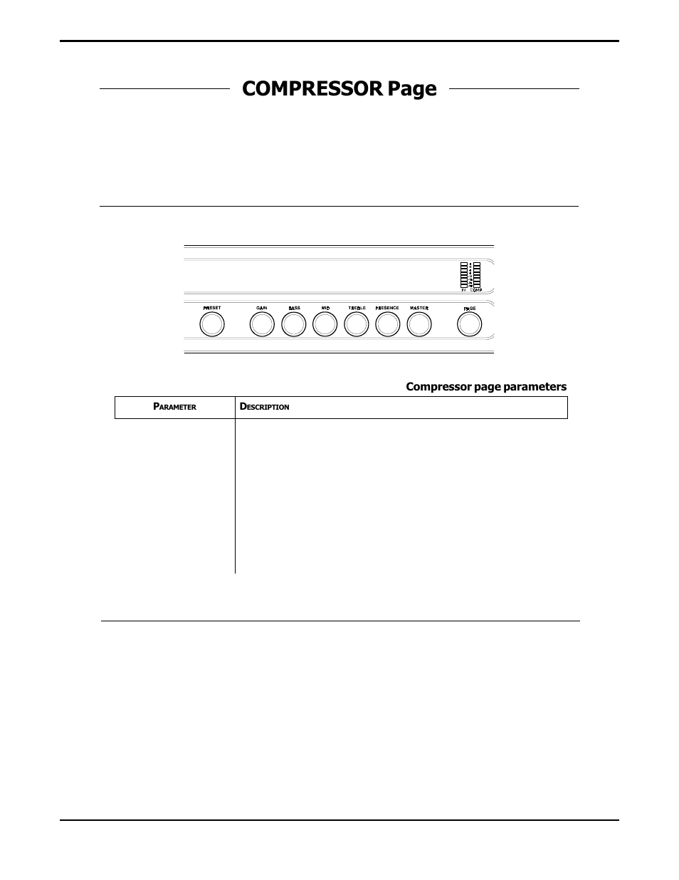 Compressor page | Rocktron Prophesy II User Manual | Page 26 / 96