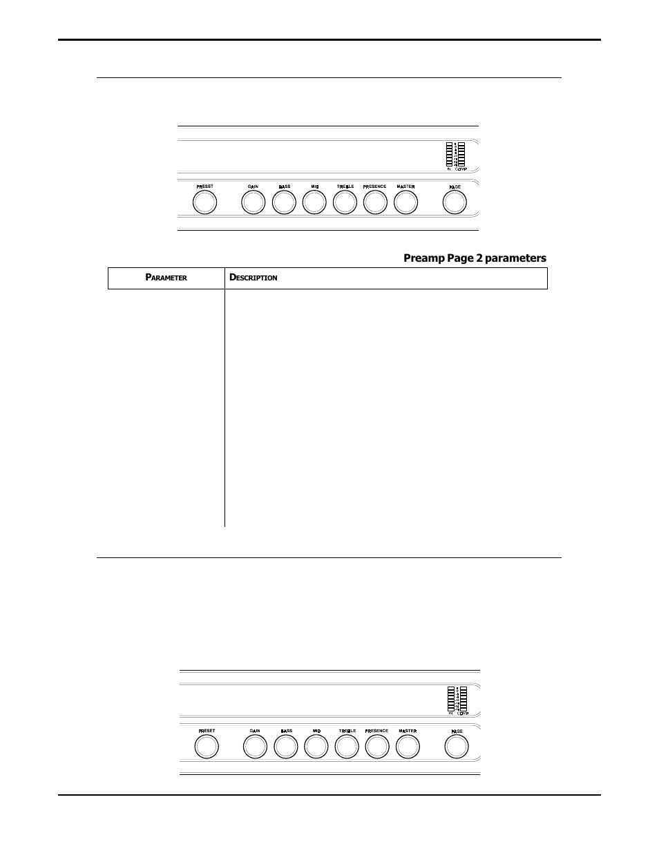 Channel/voicing, Pre eq, Preamp page 2 | Preamp page 3 | Rocktron Prophesy II User Manual | Page 30 / 96