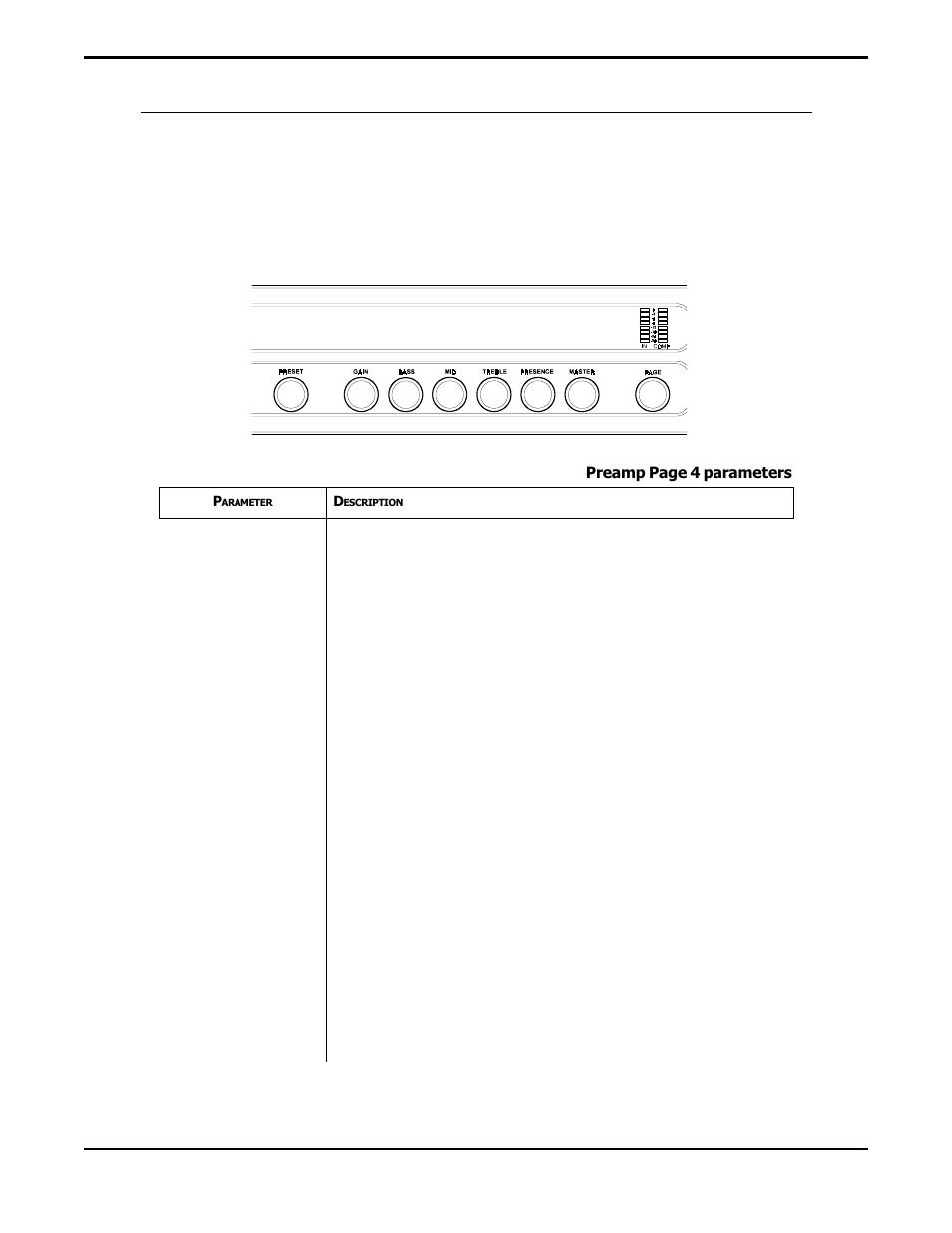 Post eq, Preamp page 4 | Rocktron Prophesy II User Manual | Page 32 / 96