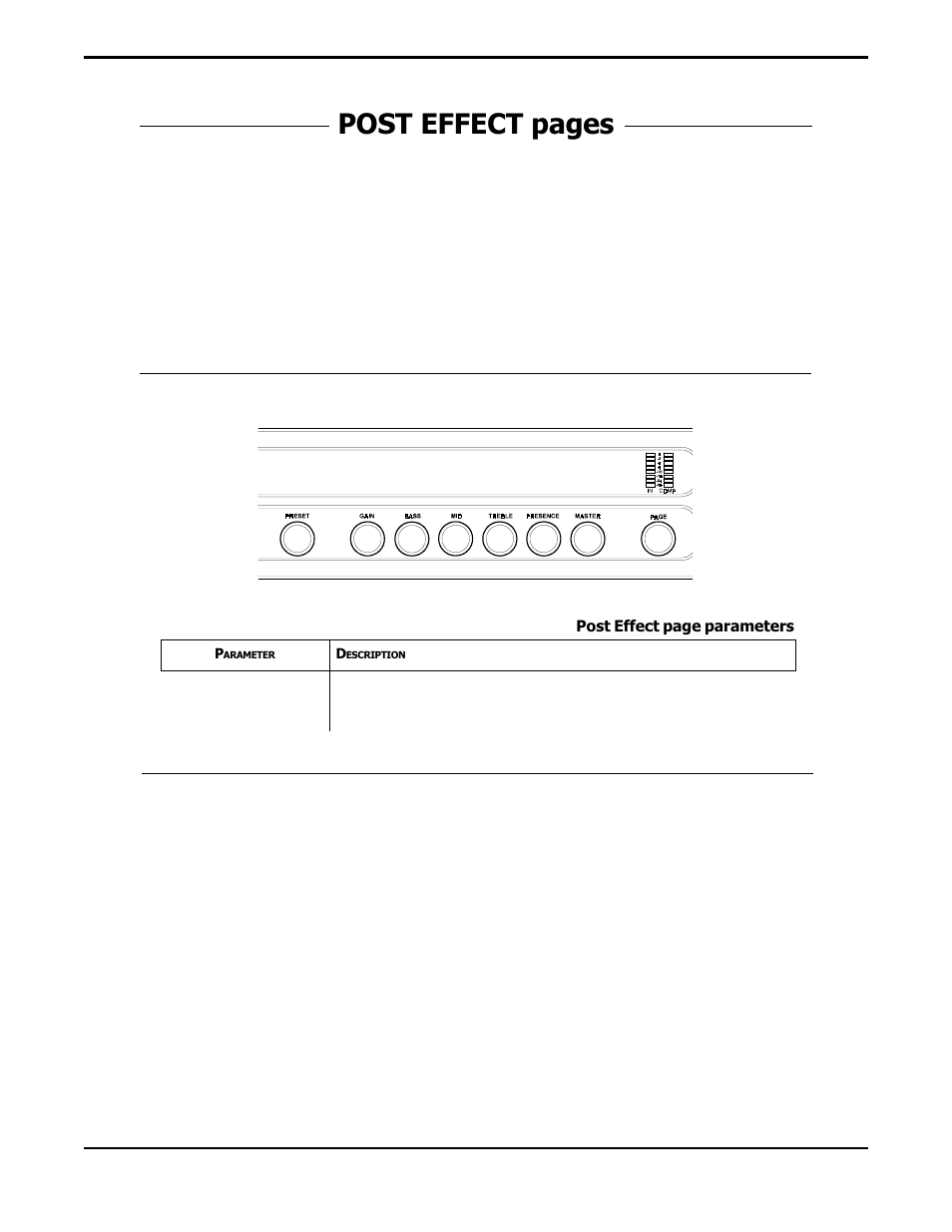 Post effect pages | Rocktron Prophesy II User Manual | Page 35 / 96