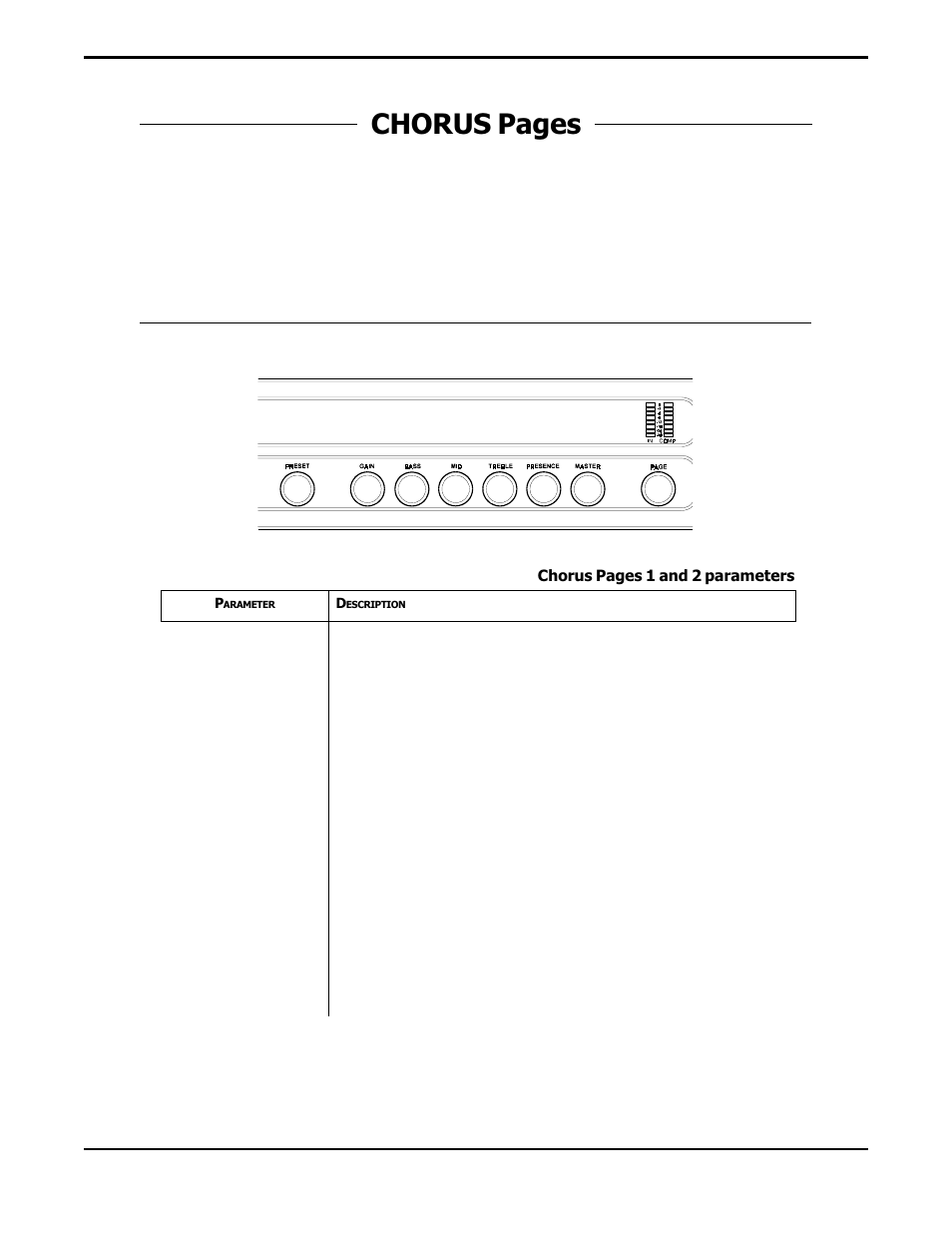 Chorus pages, Voices 1 and 2, Chorus pages 1 and 2 | Rocktron Prophesy II User Manual | Page 38 / 96