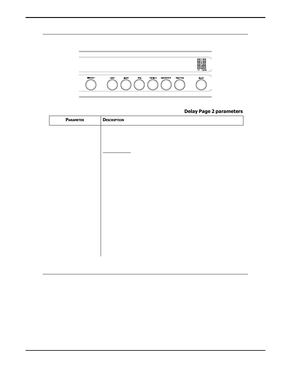 Damping/ducker, Delay page 2 | Rocktron Prophesy II User Manual | Page 47 / 96