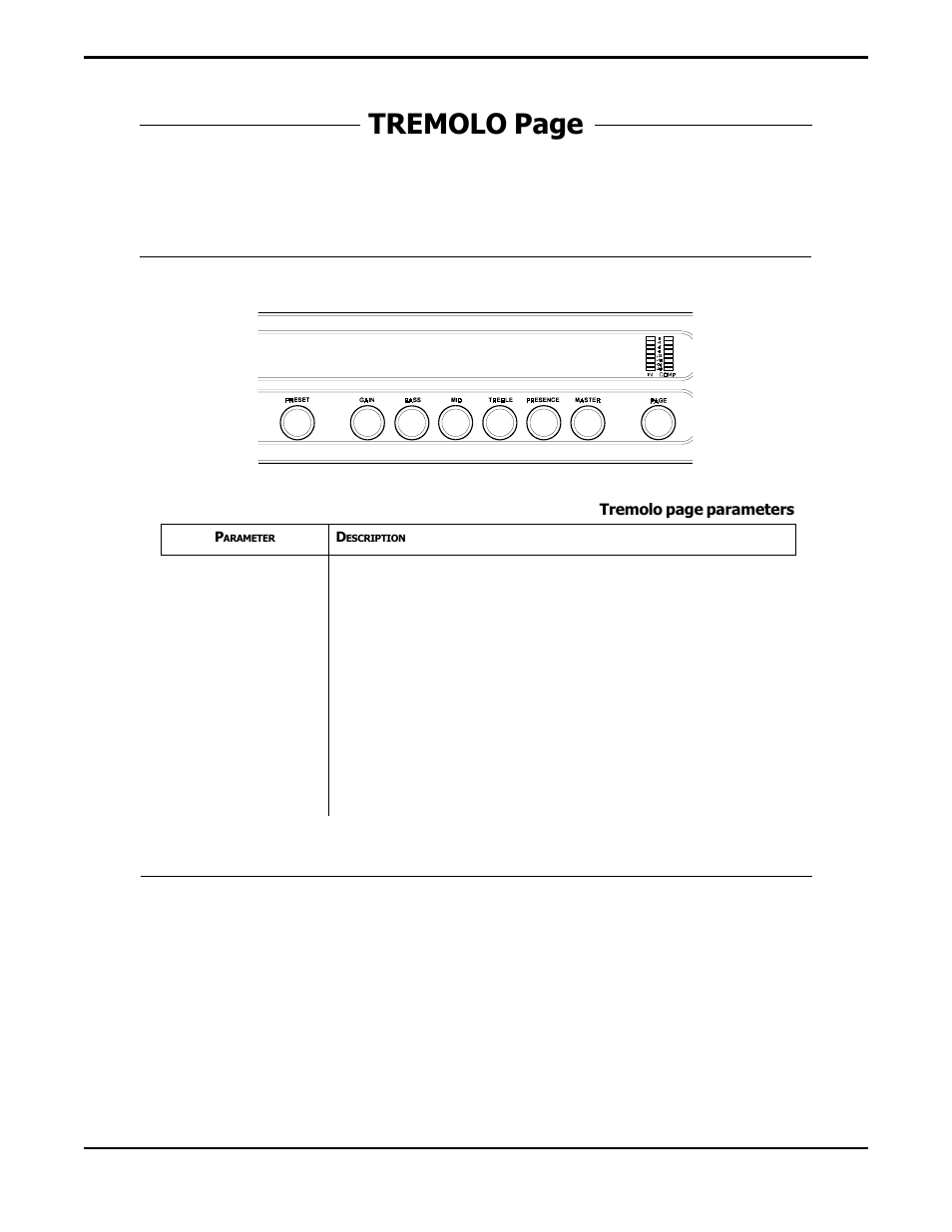 Tremolo page | Rocktron Prophesy II User Manual | Page 48 / 96
