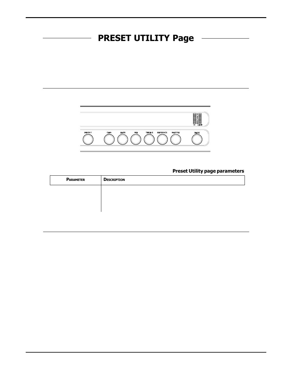 Preset utility page | Rocktron Prophesy II User Manual | Page 65 / 96